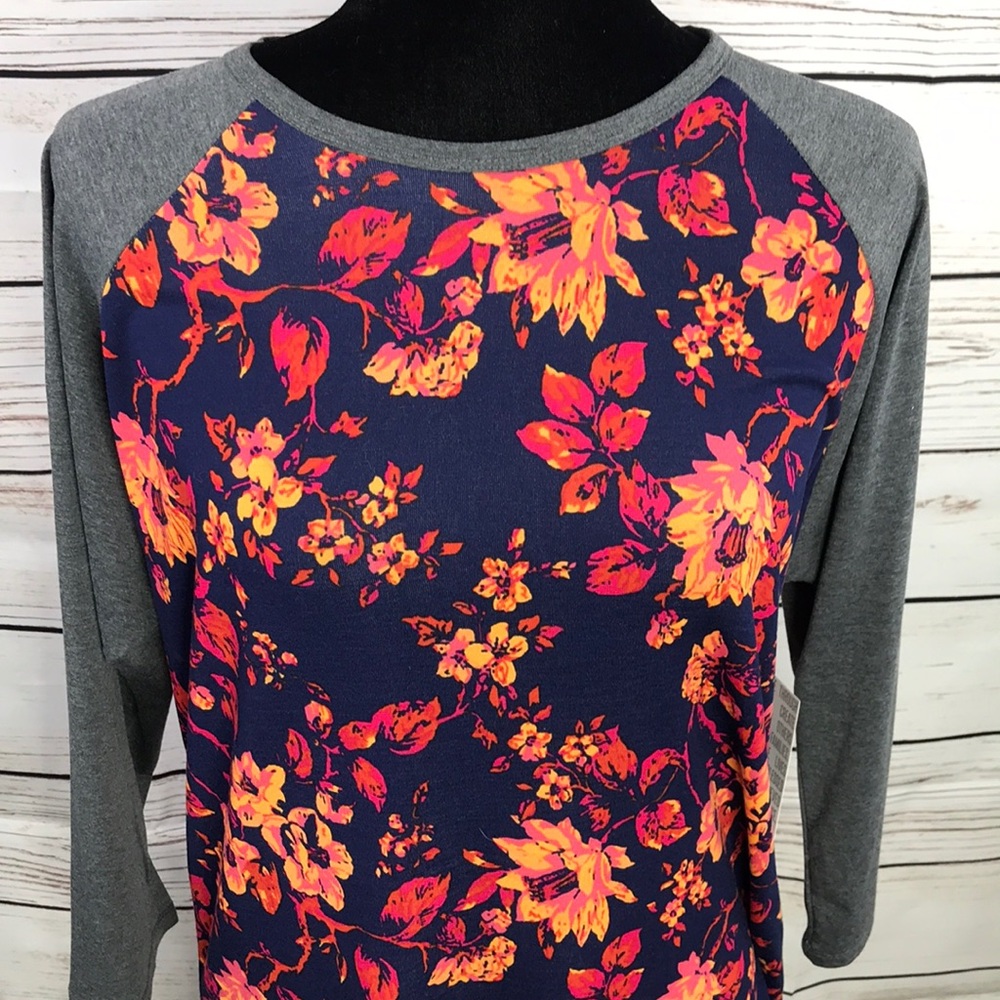 NWT LuLaRoe Randy Shirt Size Large Flowers
